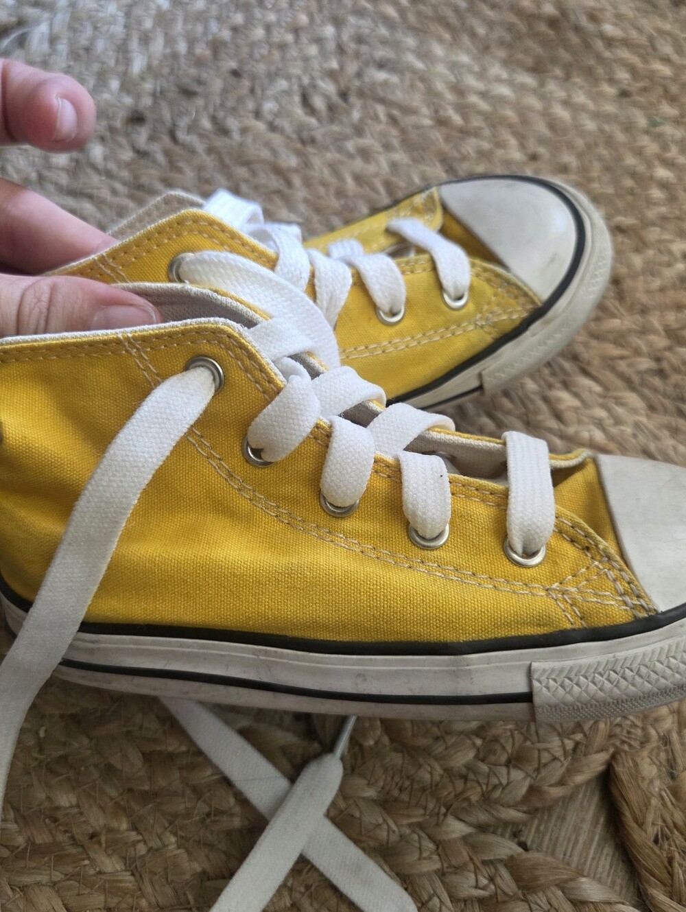 Converse Kids Yellow High-Top Canvas Sneakers Toddler 9